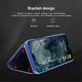 Smart Mirror Flip Case for Xiaomi Poco X3 Redmi Note 10 9 9s 11 8 8T 10s 11T Pro Max Plus 9A 9C Mi 9T Lite 5G Stand Cover Coque