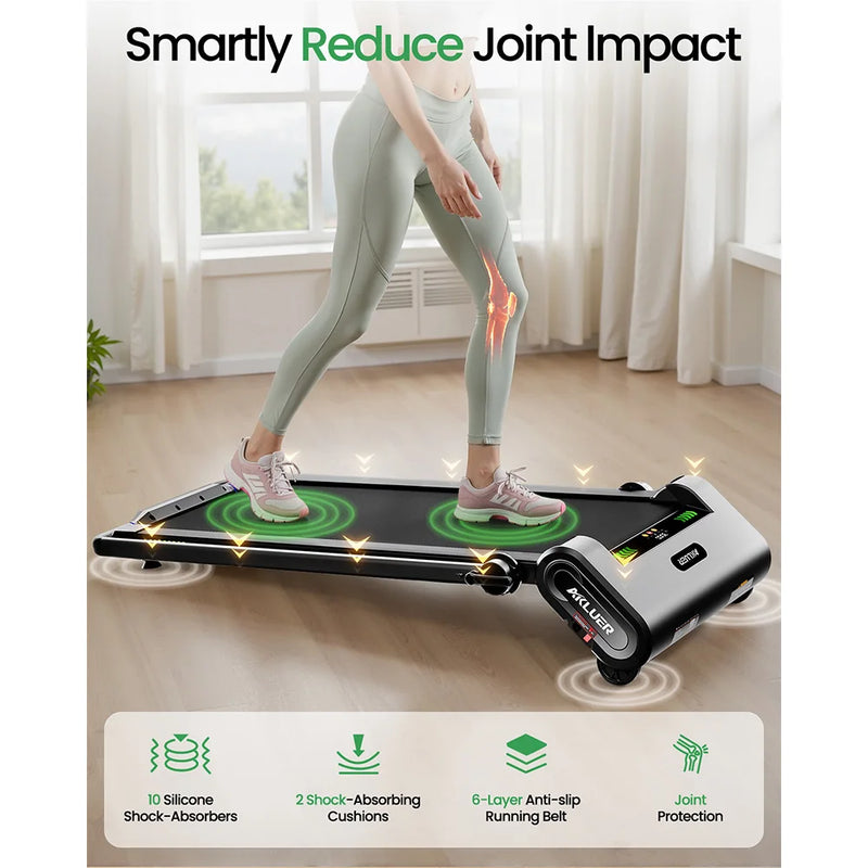 Akluer H1 - B Under Desk Treadmill with 13% Auto Incline - View 6 | SAMAG