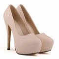2026 Women Pumps Sexy Round Toes High Heels Fashion Super 14cm Platform Casual Thin Womens Party Red Wedding Shoes Large Size