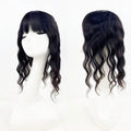15x16cm Virgin European Human Hair Topper Hair Piece Clips in Loose Wave Silk Top Base Topper with Bangs for Thinning Hair Women
