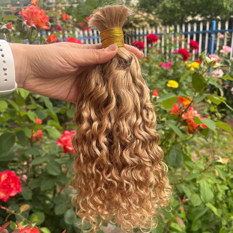 Bulk Hair For Braiding Human Hair Loose Wave Braids Hair Double Drawn Full End Bulk Human Hair Extensions 1/2/3Bundles No Weft