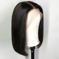 Straight 13x4 Short Bob Remy Hair HD Transparent Lace Full Lace Frontal Wigs 100% Human Hair For Women 4x4 5x5 Lace Closure Wig