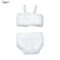 3Pcs/set Pajamas Colorful 3 In 1 Clothing Underwear Lingerie Bra Dress Lace Homewear Accessories Clothes for 1/6 Doll