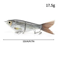 11.5cm 18.5g Balam Glide Bait Swimbait Joint Giant Pike | SAMAG