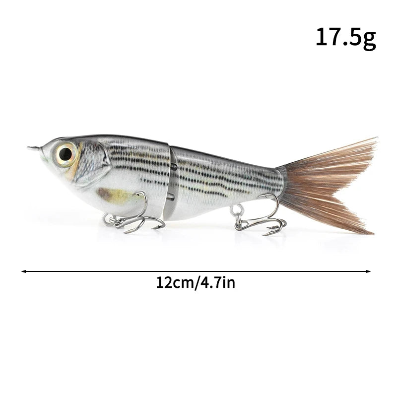 11.5cm 18.5g Balam Glide Bait Swimbait Joint Giant Pike | SAMAG
