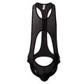 Men's Jockstrap Thongs Sheer Mesh Bodysuit Open Back Lingerie Sexy Male Underwear See Through Fetish Clubwear Teddy Panties