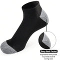 10 Pairs Men Ankle Socks Reinforced Gray Toe Heel | SAMAG
