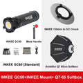 INKEE GC-150 GC-60 Photography Fill Light AMBITFUL Q7-65cm Bowens Mount Softbox With INKEE 135mm To GC Mount kit