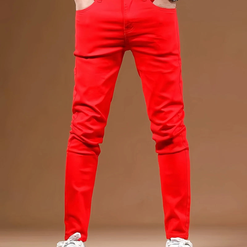 KING JEANS RED Men's Long Pants Bulletproof Business | SAMAG