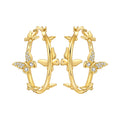 Orstarry S925 Sterling Silver 18k Gold Modern Square Earrings Hoop Earrings For Women Jewelry Original Trendy Anniversary Gifts