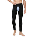 Mens Open Fly Breathable Cotton Thermal Long Johns Black S Eco-Friendly