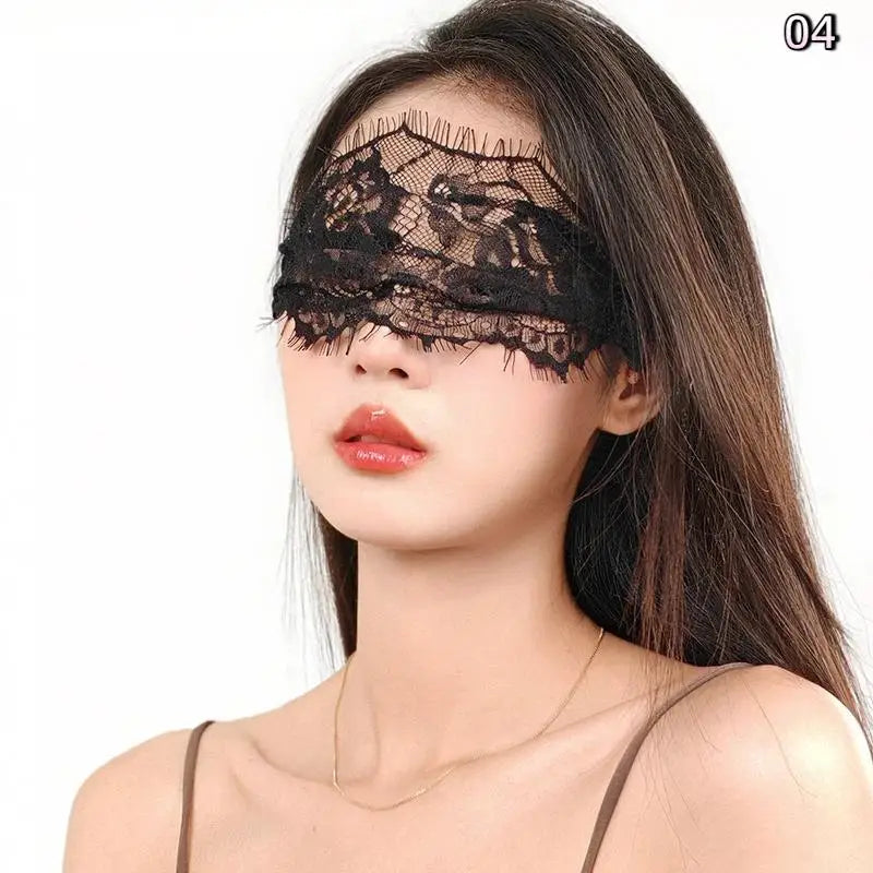 Lace Eye Mask Lady Blindfolds Hollow Lace Masquerade Sexy Face Mask Cosplay Prom Party Props Adult Games