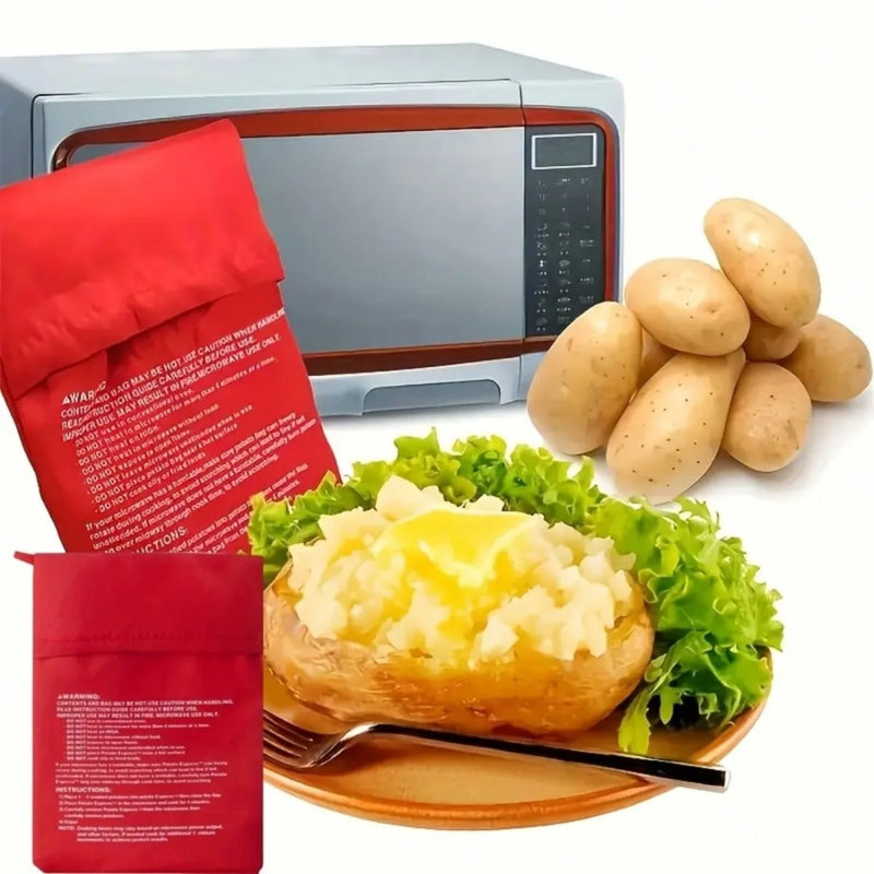 Microwave Potato Cooking Bag Quick Baking Tool Reusable Baking Bag For Microwave Baked Potato Fast Homemade Baking And Pastry
