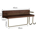 Kitchen Spice Bottle Storage Wooden Rack Multifunctional Wall Hanging Solid Brass Hook Bathroom Towel - View 6 | SAMAG
