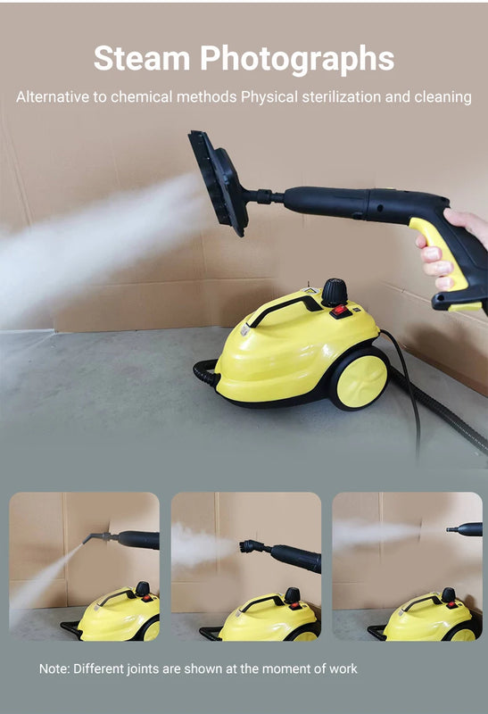 DIVEDEER Handheld Steam Cleaner Automotive Sterilization Disinfection High Temperature Wiper Washer for Floor Kitchen Cars