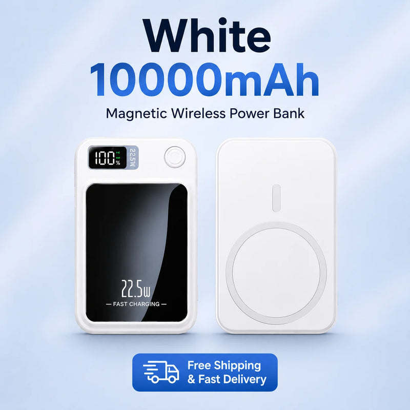 Magnetic Wireless Power Bank 5000mAh 10000mAh 22.5W Fast Charging Portable Charger 15W Wireless External Battery for iPhone