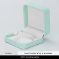 Oirlv Green Leather Jewelry Organizer Wedding Ring Box Pendant Bracelet Necklace Storage Case Gift Packaging Display Box