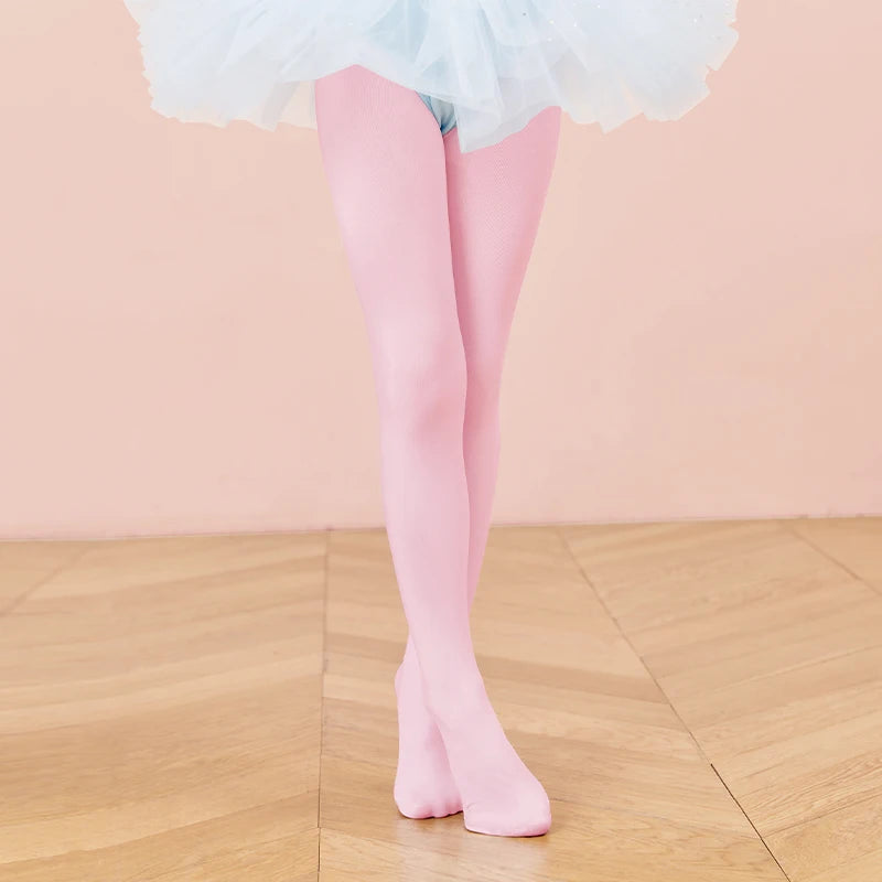 Girls High Waist 90D Soft Ballet Leggings Adult Solid Color Stockings 10 Colors Toddler Kids Dance Students School Footed Tights