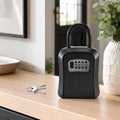 Waterproof Outdoor Key Lock Box 4 Digit Combination Metal Password Safe for Home Door Wall Mounted No Drill Hider | SAMAG