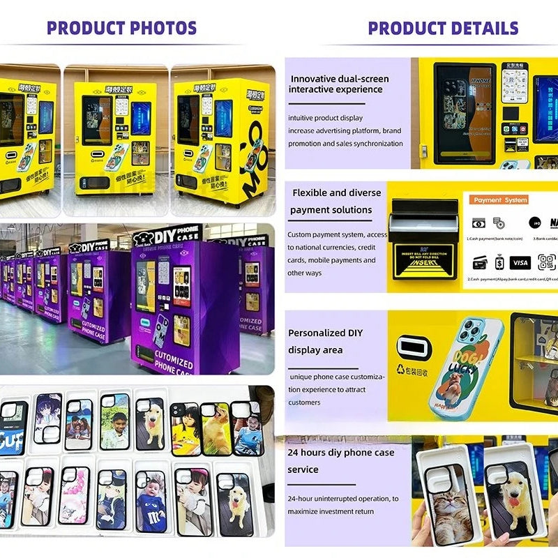 OEM DIY Phone Case Printer Vending Machine Fully Automatic Phone Case Printing Machine for Commercial  FL Customized Wholesale