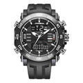 FOXBOX Fashion Outdoor Electronics Watches Male Luxury Casual Waterproof Luminous Alarm Auto Date Dual Digital Display Man Watch