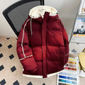 2025 Winter new style Men's Thicken Warm fashion Parka Jackets  Men's Casual Coats Hooded Windbreak Cotton Padded Down Jacket