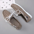 New Men's Casual Shoes Fashion Leather Docksides Boat Shoes British Style Lace Up Men Loafers Men Breathable Handmade Moccasins