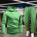 Men's Sporty Casual Set, Hooded Open Jacket and Sweatshirt for Spring and Autumn, Outdoor Sport Running and - View 6 | SAMAG