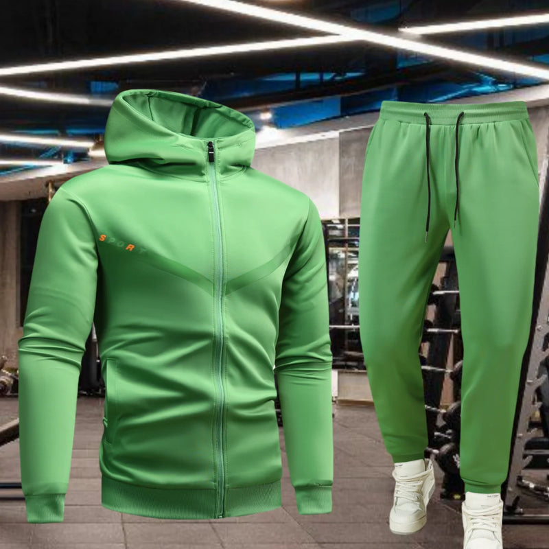 Men's Sporty Casual Set, Hooded Open Jacket and Sweatshirt for Spring and Autumn, Outdoor Sport Running and - View 6 | SAMAG