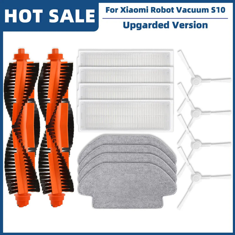 Compatible For Xiaomi Robot Vacuum S10 S12 T12 B106GL/ Mop 2S XMSTJQR2S / 3C B106CN Parts Accessories Main Side Brush Filter Mop