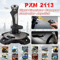 PXN-2113 Flight Simulator Gamepad Controller Joystick For PC/Desktop Simulation Aircraft Vibration Game Controller Accessories