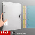 NONE Four Hole A4 Punched Binder 4-hole Folder Data Book Storage Book Clip Shell Insert Bag Paper Binding clip Office Notes