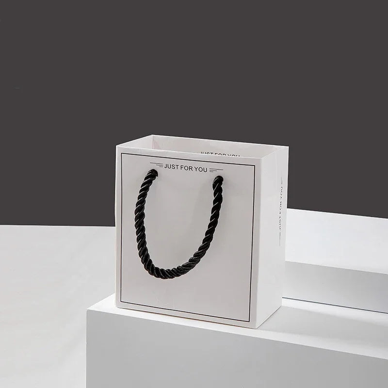 1pcs Kraft Gift Boxes Black White Paper Small Case Cardboard Rings Earrings Bracelet Necklace Jewelry - Visuel 8 | SAMAG