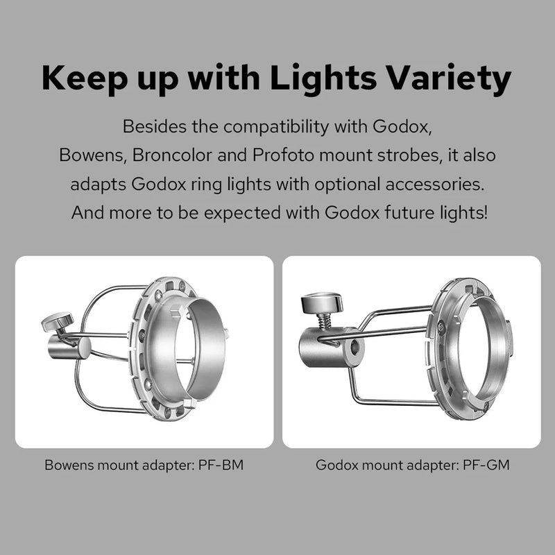 Godox Parabolic68 Parabolic Light Focusing System Softbox Kit Photography Accessory for DP400III SK400IIV