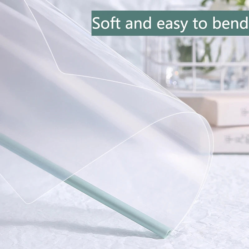 10 Pcs Gradient Pull-out Clip Teardrop-shaped A4 Transparent Folder Pull-out Clip Resume File Folder Approval and Submission