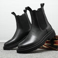 2022 Autumn New Chelsea Boots for Men Black Boots Platform Shoes Fashion Ankle Boots Winter Slip on Men Shoes New Botines Mujer