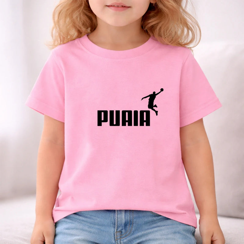 Children T-shirt+Shorts Basketball Letter Print Summer | SAMAG