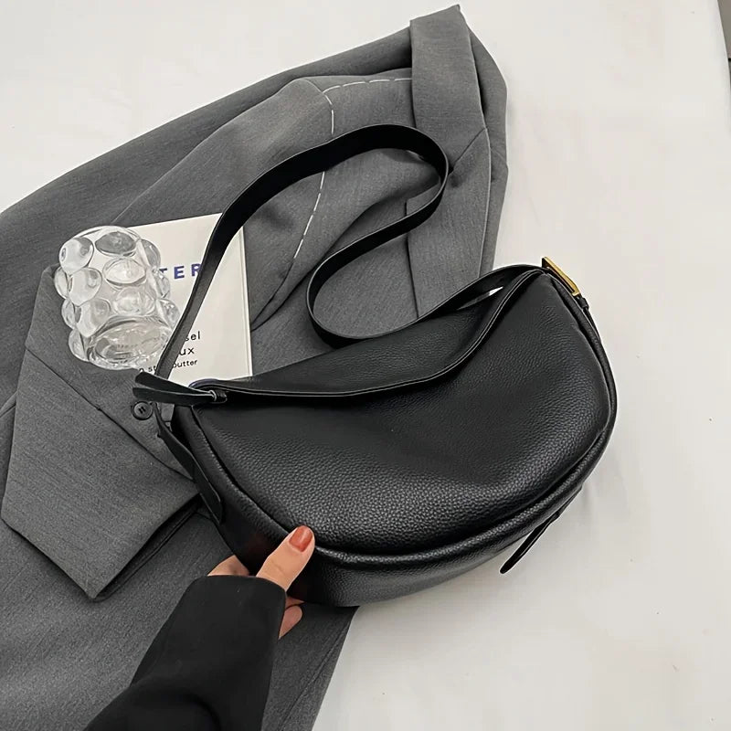 2026 Vintage Soft Leather Dumpling Bag For Women All-Match Multiway Shoulder Crossbody Hobo Purse Adjustable Strap Daily Commute Handbag