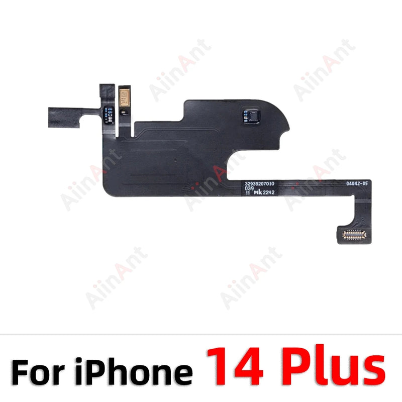 AiinAnt Phone Top Sound Ear Earpiece Speaker Proximity Light Sensor Flex Cable For iPhone 12 13 14 15 Pro Max Plus