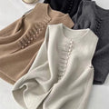 Fashion Cardigan Vest Sleeveless Waistcoat 2025 New Spring O- Neck Solid Button Knitted Women's Clothing Basic Tops