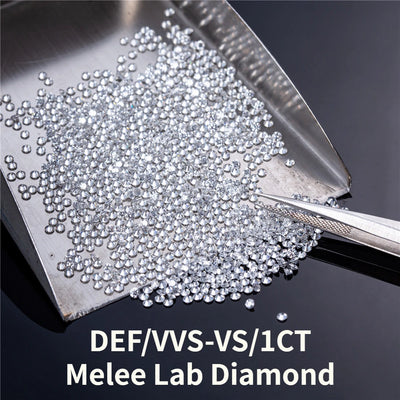 Messi Jewelry 0.9mm - 3.0mm 1ct CVD Melee Lab Grown Diamonds DEF VVS - VS Round Brilliant Full Cut Little | SAMAG