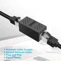 Network cable butt connector extender adapter rj45 network monitoring broadband crystal head adapter straight connector connecti