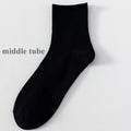 6 Pairs Plus Size EUR45-50 Men Socks Cotton Ankle Black | SAMAG