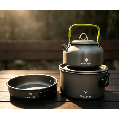 Snow peak Portable Camping Cookware Set Kettle Foldable | SAMAG