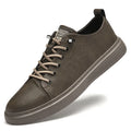 Genuine Leather Men Casual Shoes Designer Luxury Brand Lace Up Skateboard Sneakers Italian Men's Shoes Mocassins Plus Size 47
