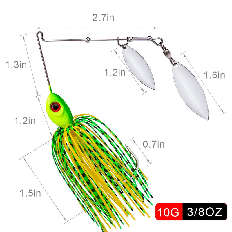 10G14GAnti-snagging lure bait, tassel spinner hard | SAMAG
