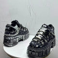 2026 Summer New Men's Punk Style Platform Heightening Niche Personality Fried Street Fashion Dad Shoes
