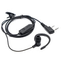 EarHook Headset for BF760 BF996 Walkie Talkie, K-Plug Wired Microphone, Two Way Ham Radio Earphone