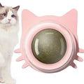 Catnip Toys for Cats Indoor Interactive Wall Spin Ball Natural Mint Enhances Digestion Appetite Stimulant Cat Dental Care