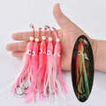 5pcs/pack soft squid 12cm 5.5g silicon gel skirt  tentacle 15# double assist hook lure hook rig fishing tackle saltwater fishing